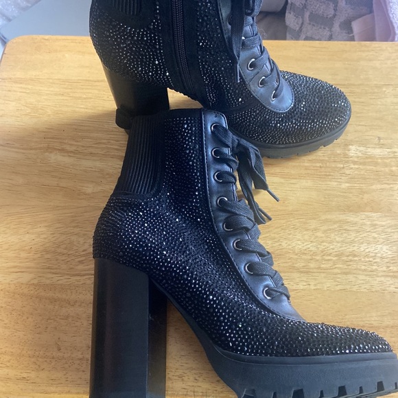 Steve Madden Rhinestone Booties - Picture 3 of 7